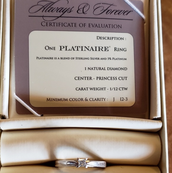 Platinaire promise ring obo - Picture 1 of 7